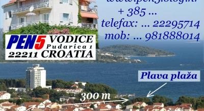 Частно настаняване в Водице, частни квартири в града Vodice, Хърватия